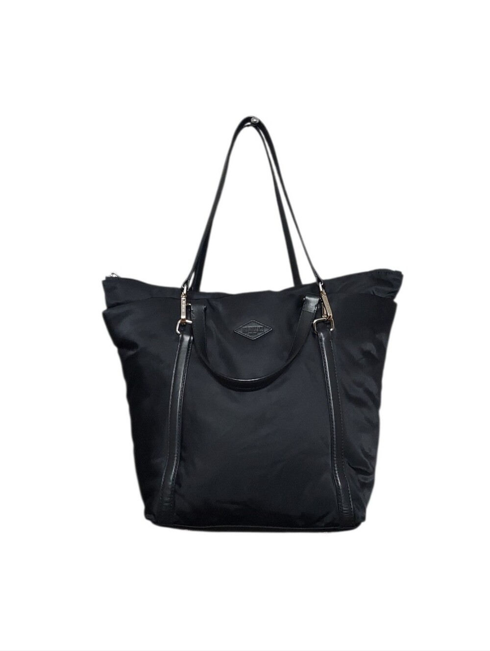 MZ Wallace Black Nylon Shoulder Travel Bag Like New